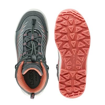 Lowa Zirrox II GTX Mid Jr Hoge Wandelschoen Kinderen Graphite/Coral 31