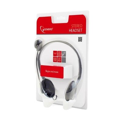 Stereo Hoofdtelefoon met volumeregelaar, Zwart Stereo Hoofdtelefoon met volumeregelaar, Zwart