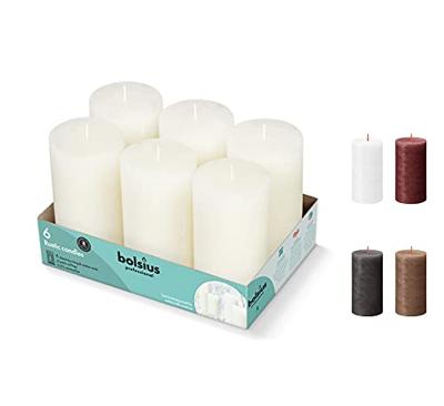 Bolsius - Rustieke Stompkaarsen 130/68 - Soft Pearl - 6 stuks Bolsius - Rustieke Stompkaarsen 130/68 - Soft Pearl - 6 stuks