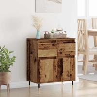 Dressoir Oud Hout 60 x 35 x 70 cm Gemonteerd hout en ijzer - thumbnail