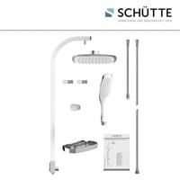 Regendouche Opbouwset Schütte Madagaskar Wellness Stortdouche Wit en Chroom - thumbnail