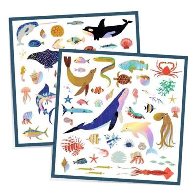 Stickers oceanen - DJECO blauw