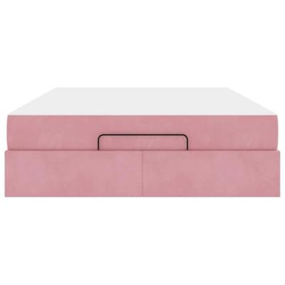 Bedframe Roze 140 x 200 cm Fluweel