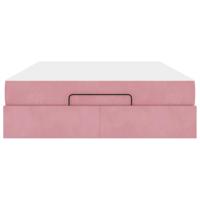 Bedframe Roze 140 x 200 cm Fluweel - thumbnail