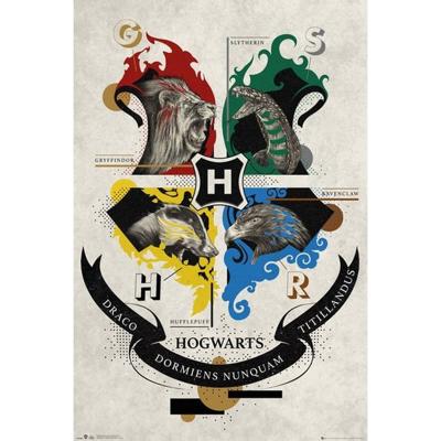 Poster Harry Potter - Animal Crest 61x91,5cm Poster Harry Potter - Animal Crest 61x91,5cm