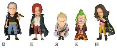 One Piece World Collectable Figure Red Hair Pirates vs Bartolomeo 5 cm Blind Box Display (12)