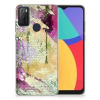 Smartphone hoesje Alcatel 1S (2021) Letter Painting - thumbnail