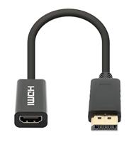 Manhattan 153713 DisplayPort Adapter [1x HDMI-bus - 1x DisplayPort stekker] Zwart 15 cm - thumbnail