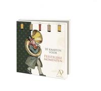 Kaartenmapje 10 stuks, Feestelijke momenten, Anton Pieck - thumbnail