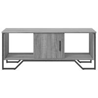 Salontafel 100x51x40 cm bewerkt hout grijs sonoma - thumbnail