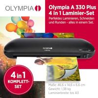 Olympia Laminator-set A 330 Plus 3138 DIN A3, DIN A4, DIN A5, DIN A6, DIN A7, DIN A8, Visitekaart - thumbnail