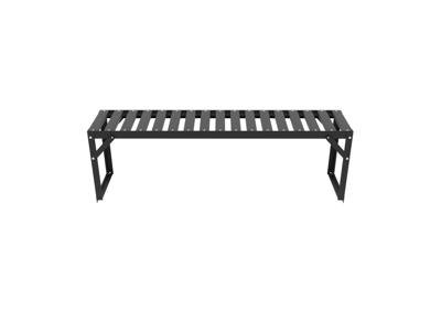 Vitavia Aluminium tafelblad, 121 x 28 x 39 cm, zwart