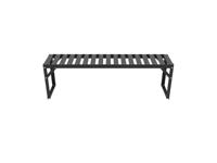 Vitavia Aluminium tafelblad, 121 x 28 x 39 cm, zwart - thumbnail