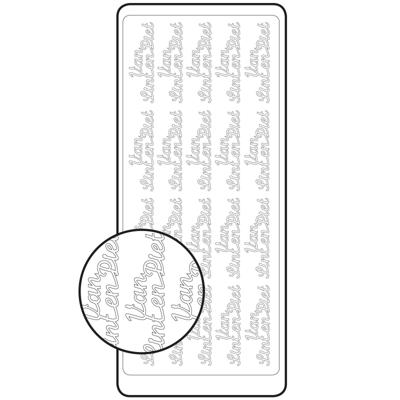 Vaessen Creative • sticker 10x23cm x10 goud "van sint en piet"