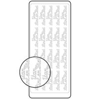 Vaessen Creative • sticker 10x23cm x10 goud "van sint en piet" - thumbnail