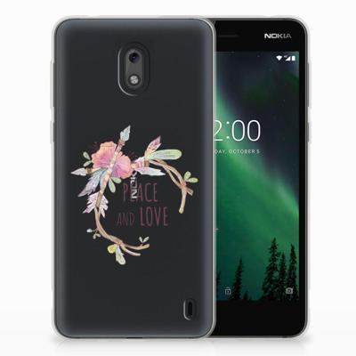 Nokia 2 Telefoonhoesje met Naam Boho Text Nokia 2 Telefoonhoesje met Naam Boho Text