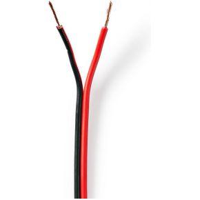 Speaker-Kabel | 2x 0,75 mm2 | 25,0 m | Folieverpakking | Zwart/Rood Speaker-Kabel | 2x 0,75 mm2 | 25,0 m | Folieverpakking | Zwart/Rood