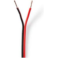 Speaker-Kabel | 2x 0,75 mm2 | 25,0 m | Folieverpakking | Zwart/Rood - thumbnail