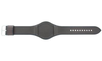 Horlogeband Fossil FS5510 Onderliggend Leder Bruin 22mm