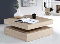 Hoofdtafel Bruin 78 x 78 x 36 cm - thumbnail