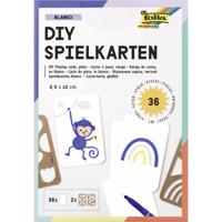 Speelkaarten folia blanco 6.5x10cm pak 36 stuks - thumbnail