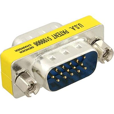 Delock 65010 VGA Adapter [1x D-sub stekker 15-polig - 1x D-sub stekker 15-polig] Zilver