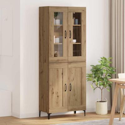 Hoge kast Artisan Eiken 69,5 x 34 x 180 cm Bewerkt hout