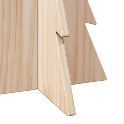 VidaXL Kerstdecoratie kerstboom 59,5 cm massief grenenhout