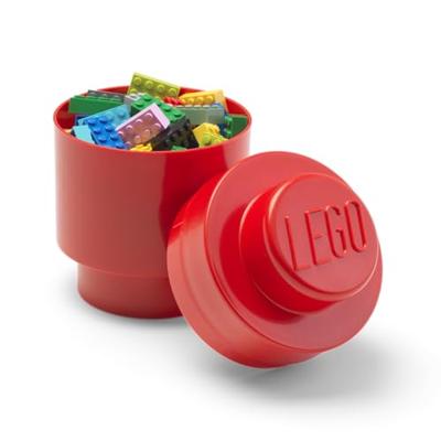 Room Copenhagen LEGO Storage Brick 1 Rond Rood opbergdoos