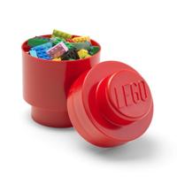 Room Copenhagen LEGO Storage Brick 1 Rond Rood opbergdoos - thumbnail
