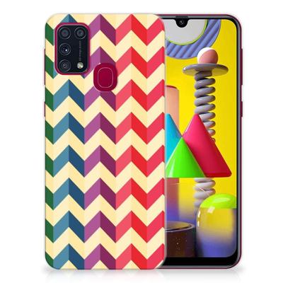 Samsung Galaxy M31 | TPU bumper | Zigzag Multi Color Samsung Galaxy M31 | TPU bumper | Zigzag Multi Color