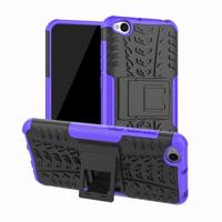 Tire Texture TPU + PC schokbestendig beschermende case voor Xiaomi Redmi gaan met houder (paars) - thumbnail