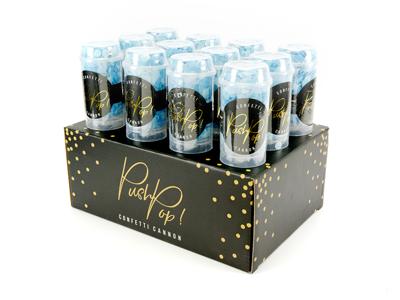 Confetti Push Pop Blauw