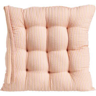 Zitkussen Johni - roze - 40x40 cm - Leen Bakker