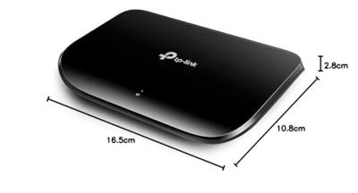 TP-Link TL-SG1005D-5-Port Gigabit Switch Zwart - thumbnail
