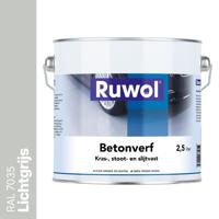 Ruwol Betonverf Lichtgrijs (RAL 7035) 2,5 liter - thumbnail