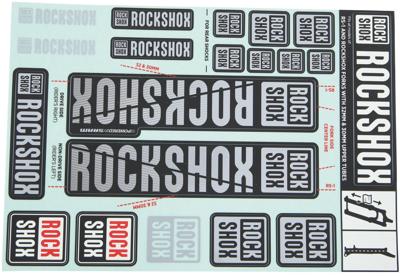 ROCKSHOX decor set decal set grey