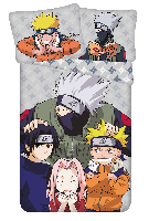 Naruto Dekbedovertrek Happy 140 x 200 cm Katoen 70 x 90 cm - thumbnail