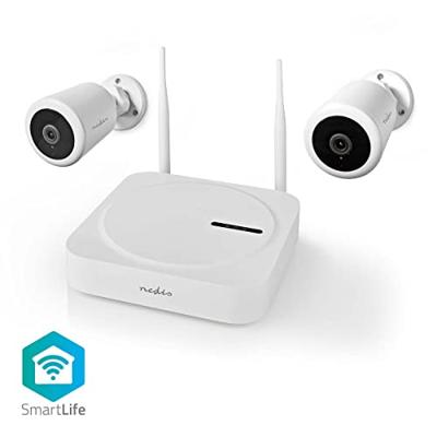 SmartLife Draadloos Camerasysteem | 2x Camera | Full HD 1080p | IP65 | Nachtzicht | Wit