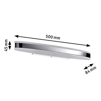Paulmann Kuma 70470 LED-spiegellamp 9 W Warmwit Chroom
