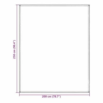 Tenttapijt Lichtgrijs 250 x 200 cm Polyetheen