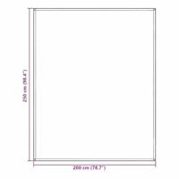 Tenttapijt Lichtgrijs 250 x 200 cm Polyetheen - thumbnail