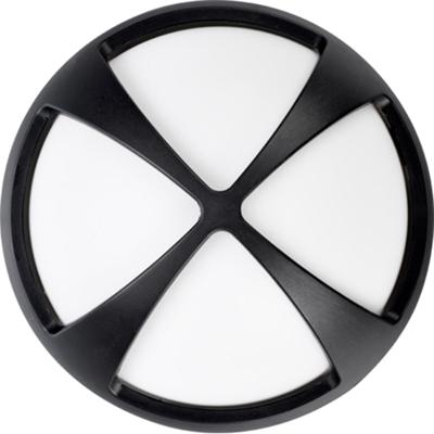 LED Plafondlamp Badkamer - Waterdicht IP54 - 4W Natuurlijk Wit - Mat Zwart