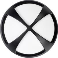 LED Plafondlamp Badkamer - Waterdicht IP54 - 4W Natuurlijk Wit - Mat Zwart - thumbnail