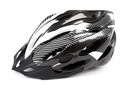 Mirage helm uni 58-62cm vizier, zwart/wit