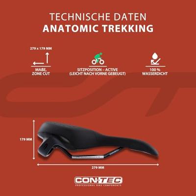 CONTEC zadel "anatomic" ct saddle anatomic 279 x 179mm zone cut