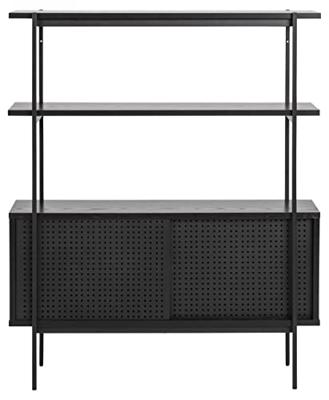 Bendt Wandkast 'Mick' 94 x 114cm, kleur Zwart Bendt Wandkast 'Mick' 94 x 114cm, kleur Zwart