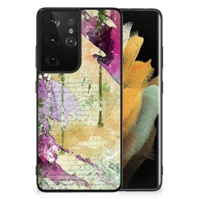 Kleurrijke Telefoonhoesje Samsung Galaxy S21 Ultra Letter Painting Kleurrijke Telefoonhoesje Samsung Galaxy S21 Ultra Letter Painting