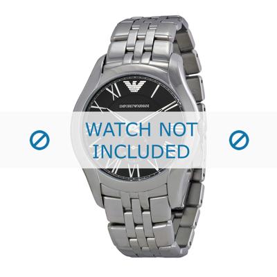 Armani horlogeband AR1706 Roestvrij staal (RVS) Zilver 22mm Armani horlogeband AR1706 Roestvrij staal (RVS) Zilver 22mm