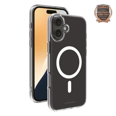 Vivanco MAG STEADY Backcover Apple iPhone 16 Plus Transparant Inductieve lading, Zanddicht, Spatwaterdicht, Stofdicht